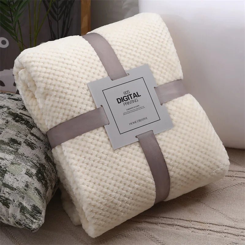 Frendorf | SnuggleWeave Waffeldecke | Ultraweiche Kuscheldecke | Stilvolles Design | Leicht & Atmungsaktiv