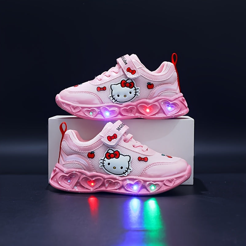 Frendorf | Glühende Hello Kitty Sneakers – Atmungsaktive und gefütterte süße Schuhe
