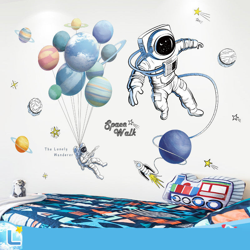 Frendorf | Cartoon Wandtattoos Astronautenabenteuer