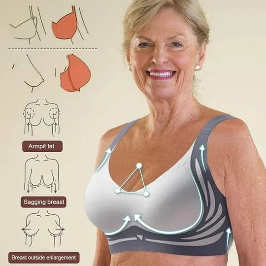 Frendorf | CurvaFit Super Sammlungs-BH | Drahtloser Push-up BH | Keine hängenden Brüste mehr