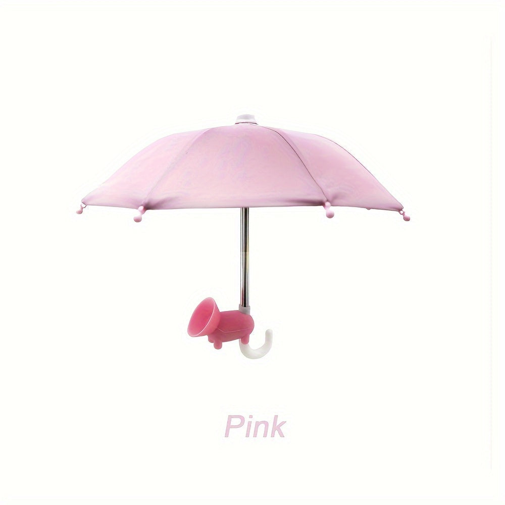 Frendorf | MiniSmart Regenschirm – Smartphone Sonnen- und Regenschutz mit Saugnapfhalter