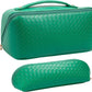 Frendorf | Abiudeng Große Make-up Tasche, Doppelschicht Kosmetiktasche, Reise Make-up Tasche, Leder Make-up Tasche, Kosmetische Reisetaschen, Tragbare Leder Kulturbeutel, Geräumige Kosmetiktasche für Frauen und Mädchen