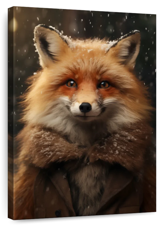 Frendorf | Frohe Winterfuchs Wandkunst