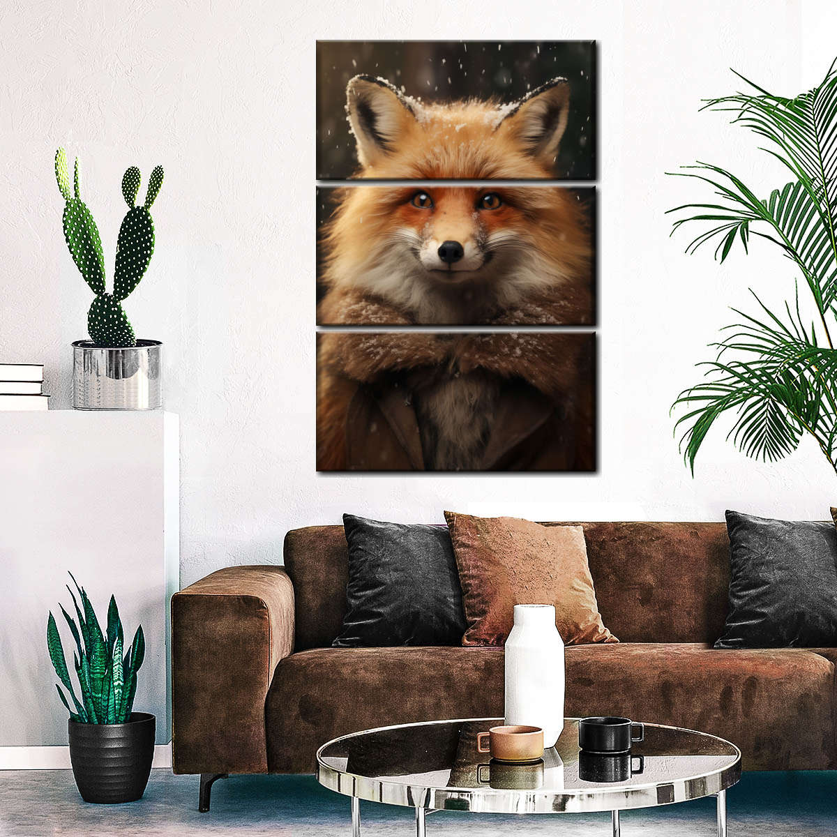 Frendorf | Frohe Winterfuchs Wandkunst