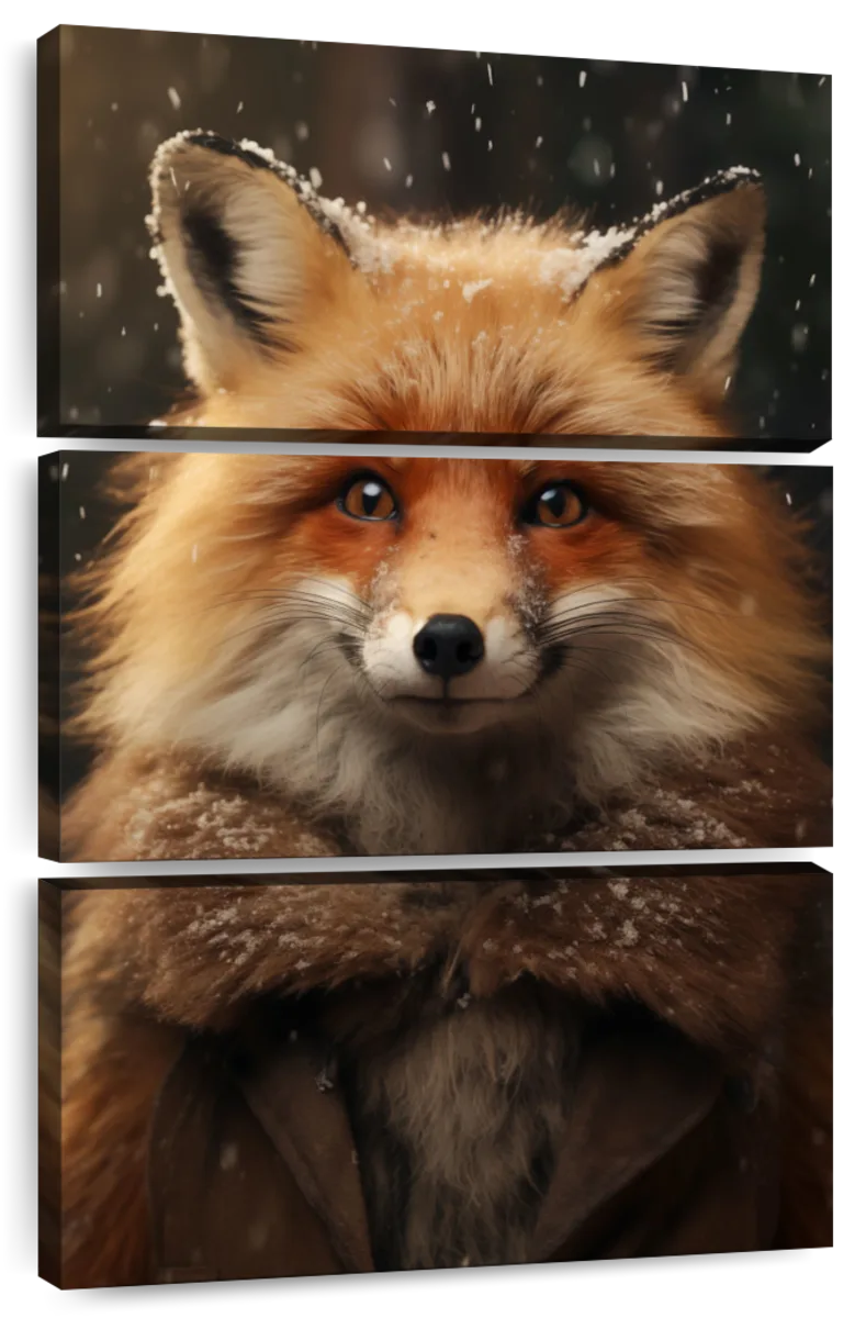 Frendorf | Frohe Winterfuchs Wandkunst