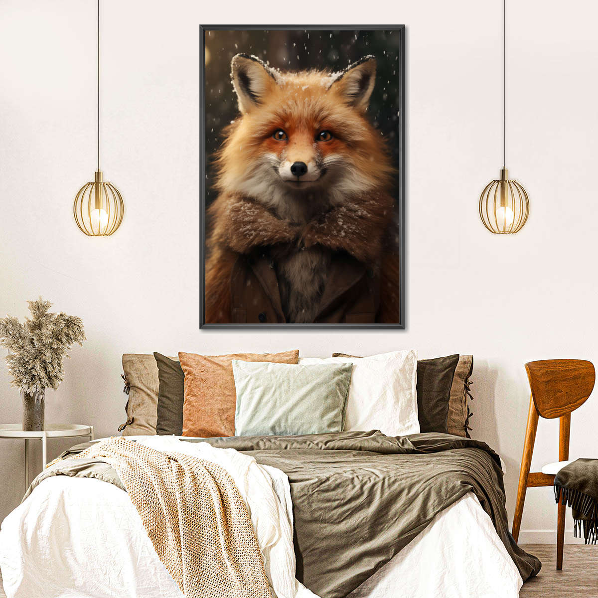 Frendorf | Frohe Winterfuchs Wandkunst
