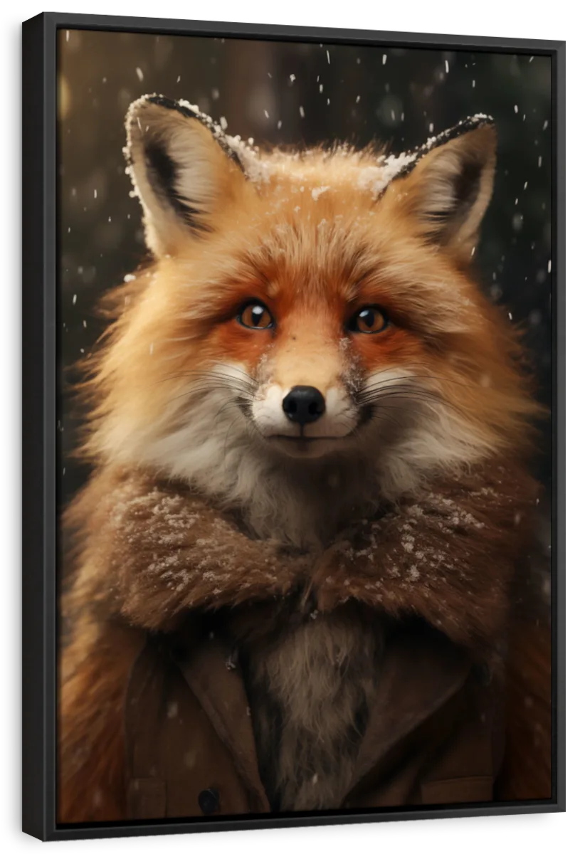 Frendorf | Frohe Winterfuchs Wandkunst