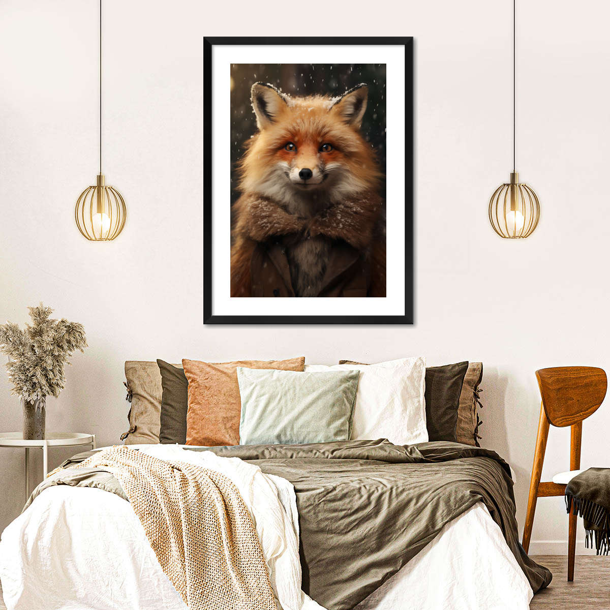 Frendorf | Frohe Winterfuchs Wandkunst