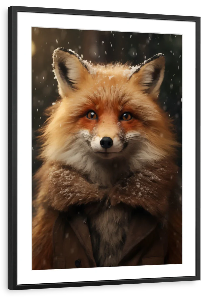 Frendorf | Frohe Winterfuchs Wandkunst