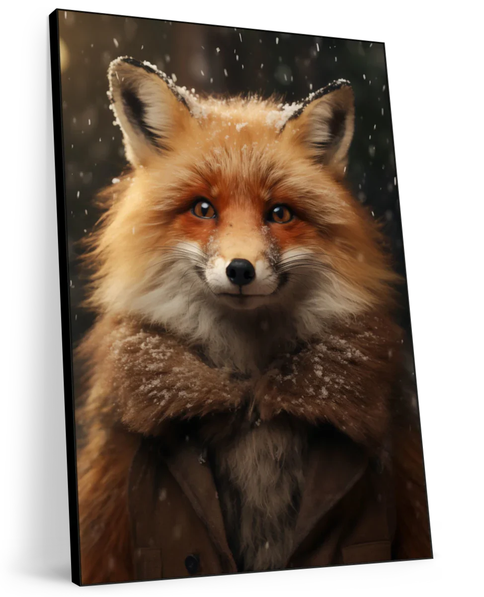 Frendorf | Frohe Winterfuchs Wandkunst