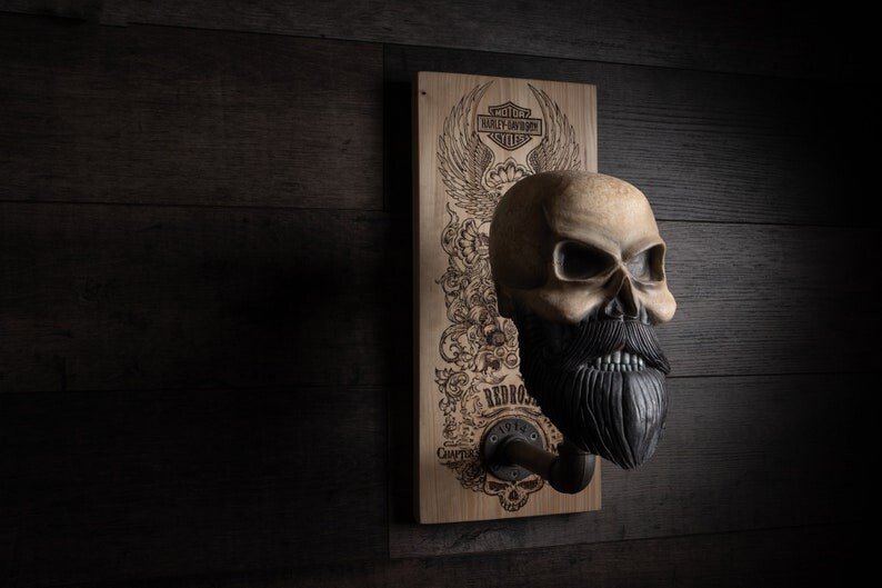 Frendorf | Bearded Skull – Adler Schädel & Kreuz