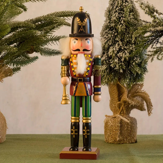 Frendorf | NussknackerJoy - Holz-Nussknacker-Soldatenfigur für zeitlosen Weihnachtszauber