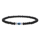 Frendorf | Herren-Armband aus 4 mm Naturstein mit Böse-Augen-Perle – Thor