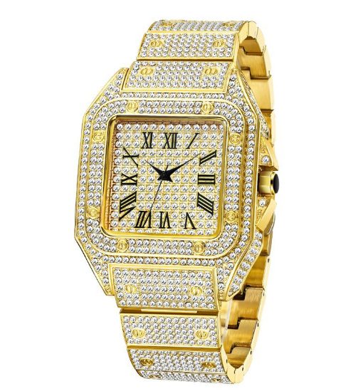 Frendorf | MISSFOX Ice Out Square Uhr Für Männer