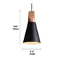 Minimalistische Holz Pendelleuchte | NordicLight