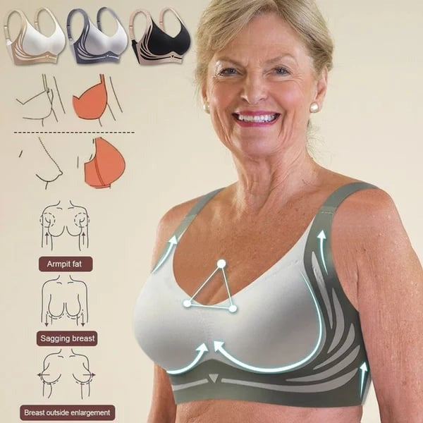 Frendorf | CurvaFit Super Sammlungs-BH | Drahtloser Push-up BH | Keine hängenden Brüste mehr