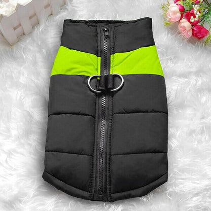 Winter Warme Wasserdichte Hundeweste mit Reißverschluss (Gr.S-7XL)