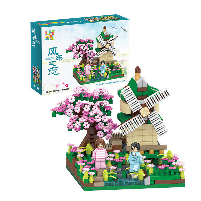 Frendorf | BlossomHaven Kirschblüten Holzhaus-Dekoration