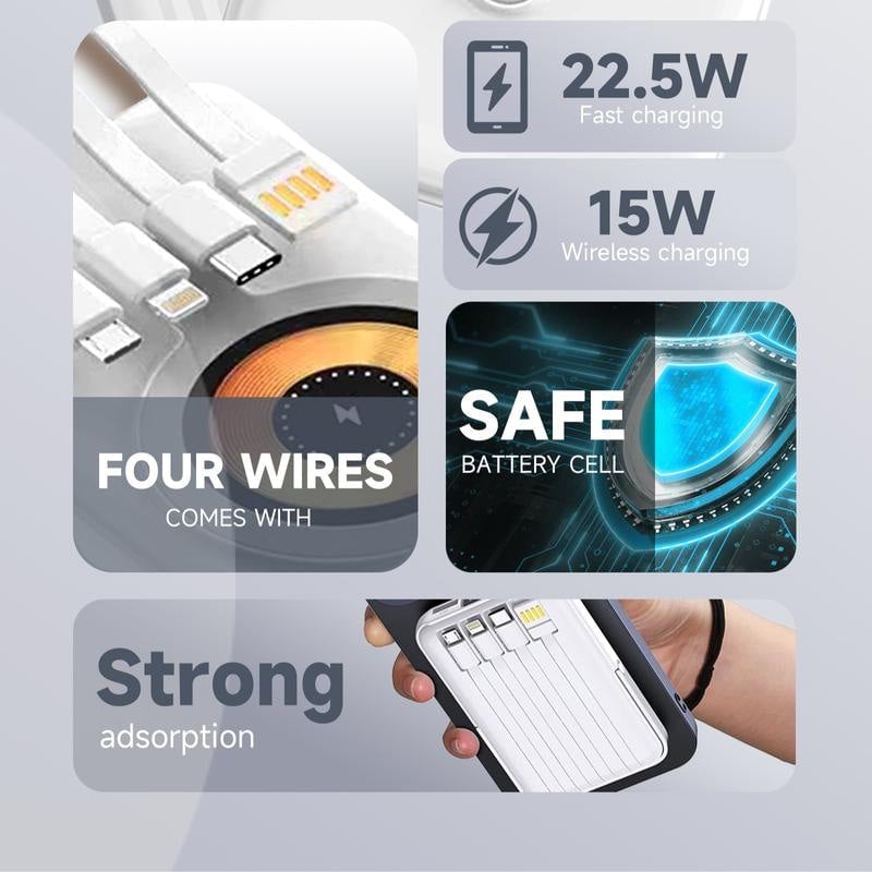 Frendorf | 10000mAh Magnetische Wireless Powerbank