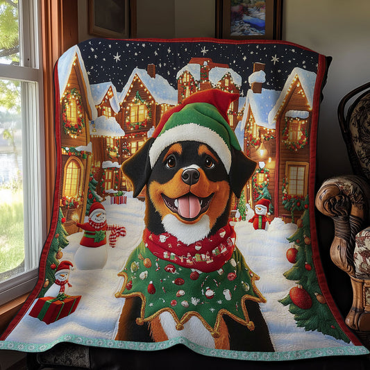 Lustige Hund-Weihnachtsdecke