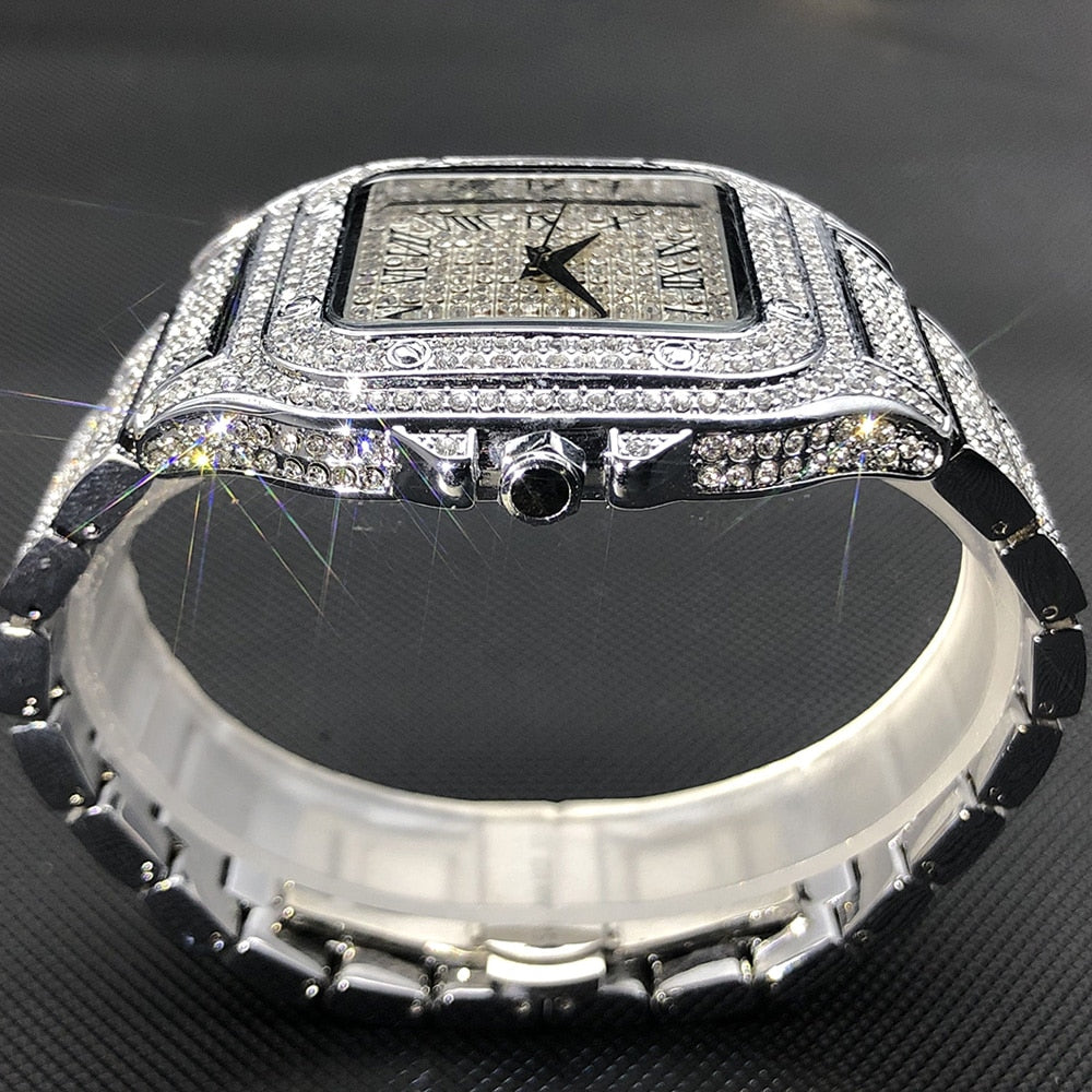 Frendorf | MISSFOX Ice Out Square Uhr Für Männer