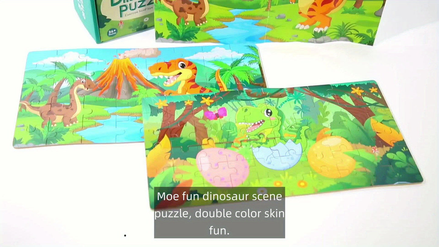 Frendorf | Bildungs-Dinosaurier-Puzzle - Für kreatives Lernen und spielerischen Spaß