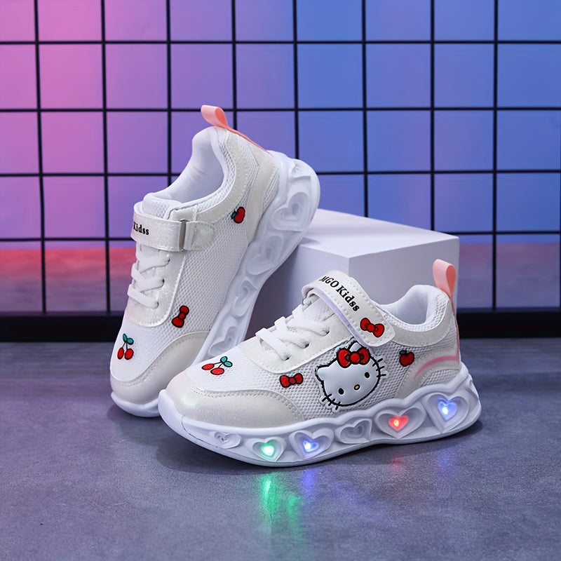 Frendorf | Glühende Hello Kitty Sneakers – Atmungsaktive und gefütterte süße Schuhe