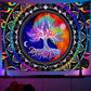 Frendorf Wohnheim Wand Lila Licht Wandbehang
