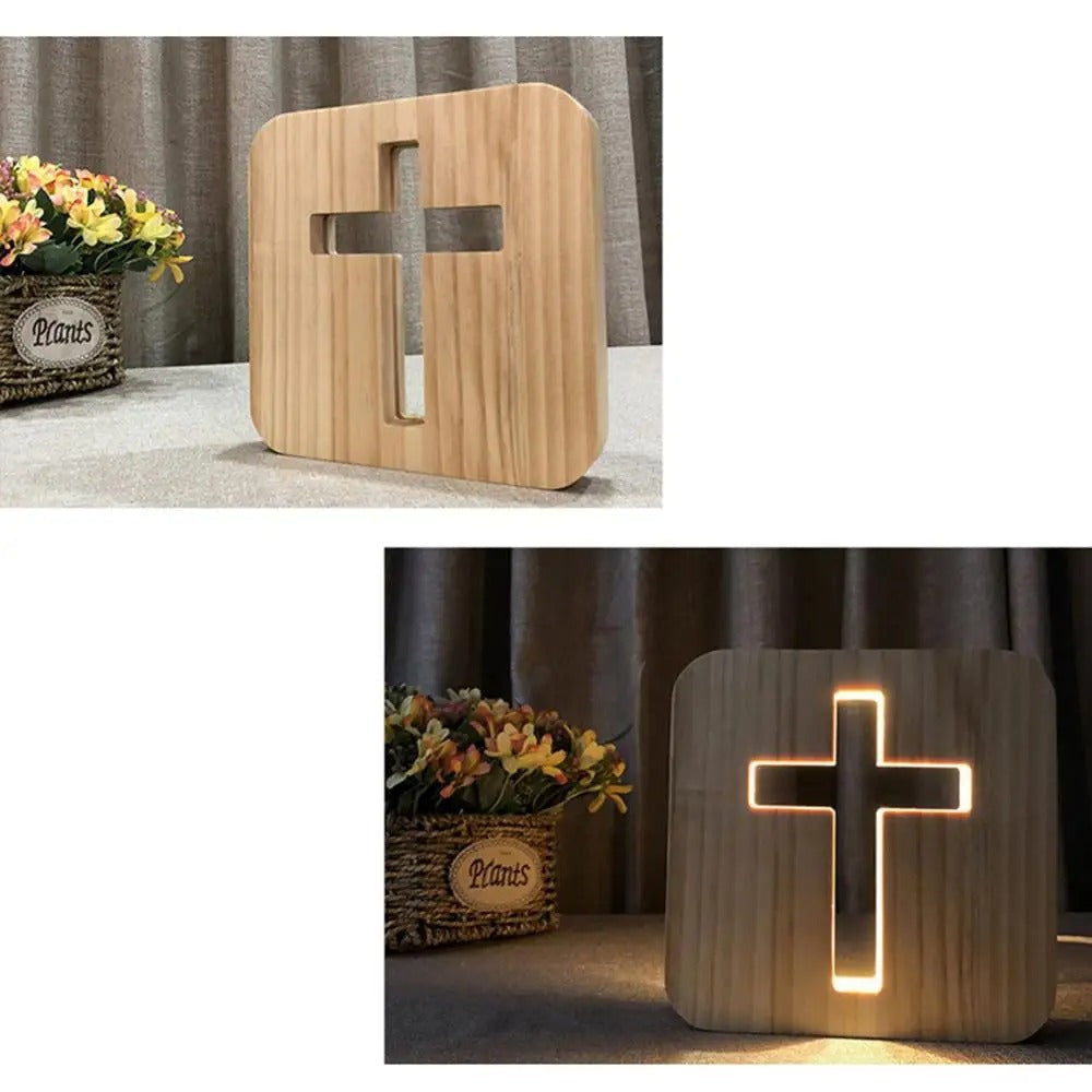 Frendorf | IlluminatedFaith – Minimalistische Kreuz-Nachtlampe