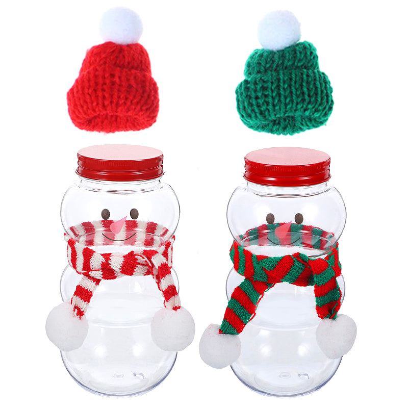 Frendorf | 10 Stück Weihnachts-Schneemann-Flaschen mit Deckel