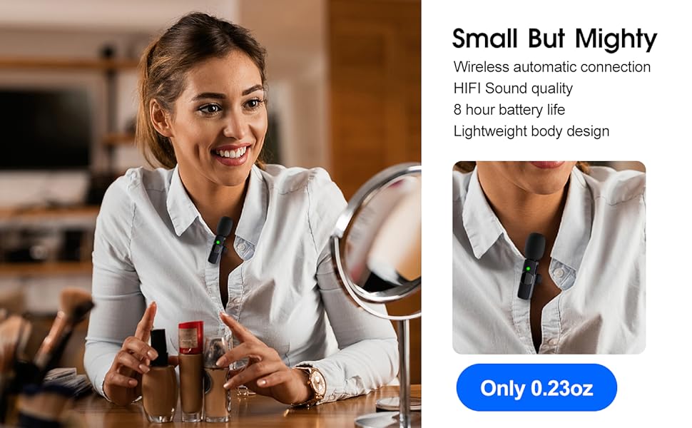 Frendorf | 2er-Pack Drahtloses Mikrofon für iPhone iPad