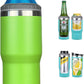 Frendorf | 4 in 1 Edelstahl Dose-/Flaschenisolator, 14Oz Zwei-Wege-Deckel SUS Isolierte Dose Kühler, Bierflaschenhalter (Schwarz)