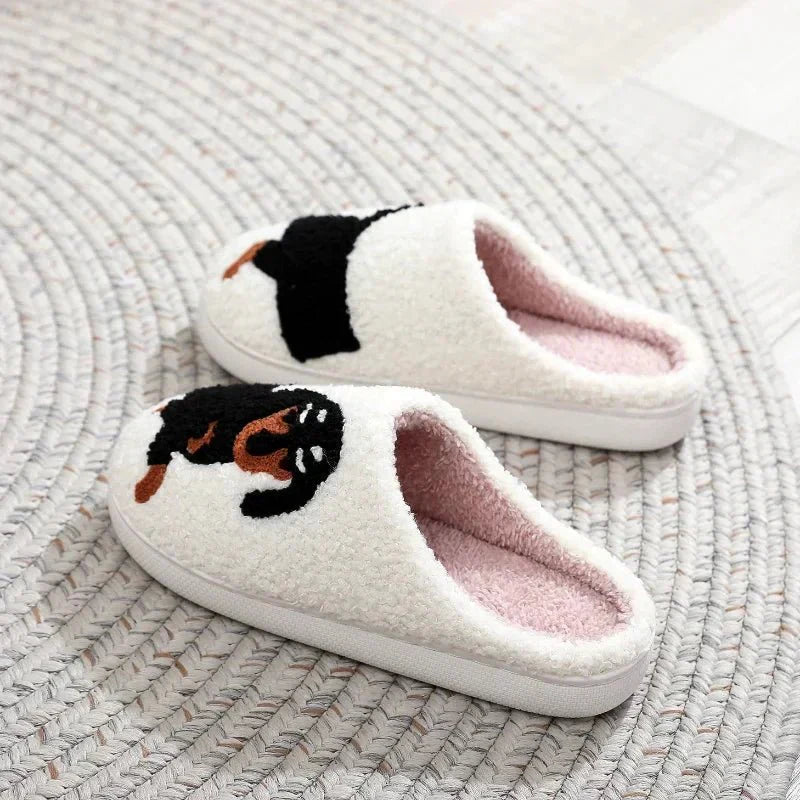 Frendorf | PawLuxe Dackel Hausschuhe | Kuschelig & Warm | Lustiges Design | Perfekt für Zuhause