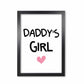 Daddy's Girl Pink Framed Nursey Wall Art Print