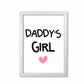 Daddy's Girl Pink Framed Nursey Wall Art Print