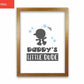 Daddy's Little Dude Gerahmter Kinderzimmer Wandkunstdruck
