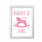 Daddy's Little Girl Rahmen Kunstprint für das Kinderzimmer