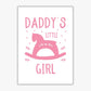 Daddy's Little Girl Rahmen Kunstprint für das Kinderzimmer