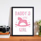 Daddy's Little Girl Rahmen Kunstprint für das Kinderzimmer
