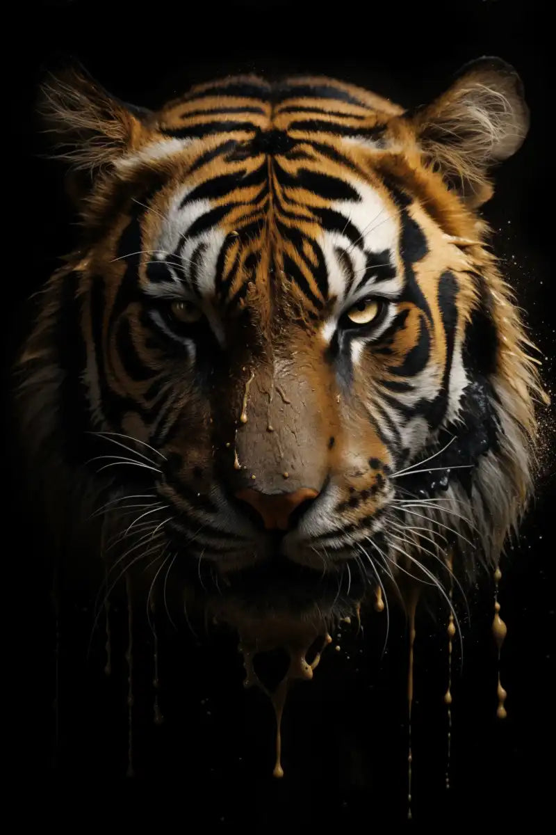 Frendorf | Dunkle Tiger Wandkunst