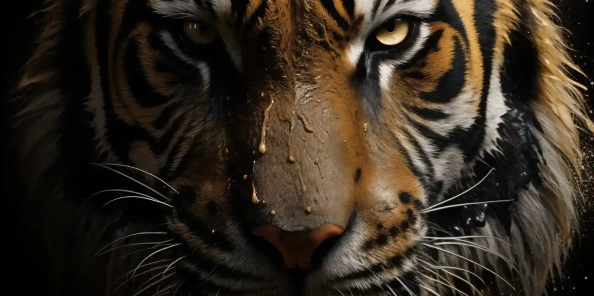 Frendorf | Dunkle Tiger Wandkunst
