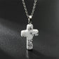 Frendorf | Halskette mit Kreuz aus natürlichen Edelsteinen – Seraphina