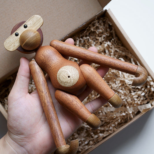 Cheeky Monkey Massivholz Ornament