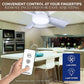 Frendorf | 2-in-1 LED Deckenventilator Licht mit Fernbedienung, E27/B22 Sockel