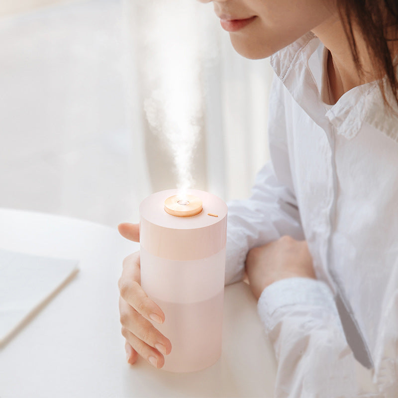 Frendorf | PearlMist Tragbarer Luftbefeuchter & Luftreiniger mit LED-Licht | 350 ml | Stilvolles Perlmutt-Design | Frische Luft für Zuhause & Büro