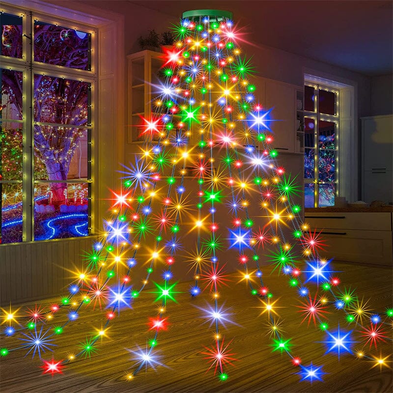 Frendorf | Weihnachtsbaum Wasserfalllichter mit Ring