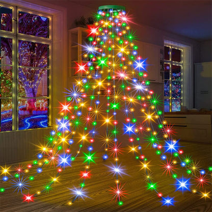 Frendorf | Weihnachtsbaum Wasserfalllichter mit Ring