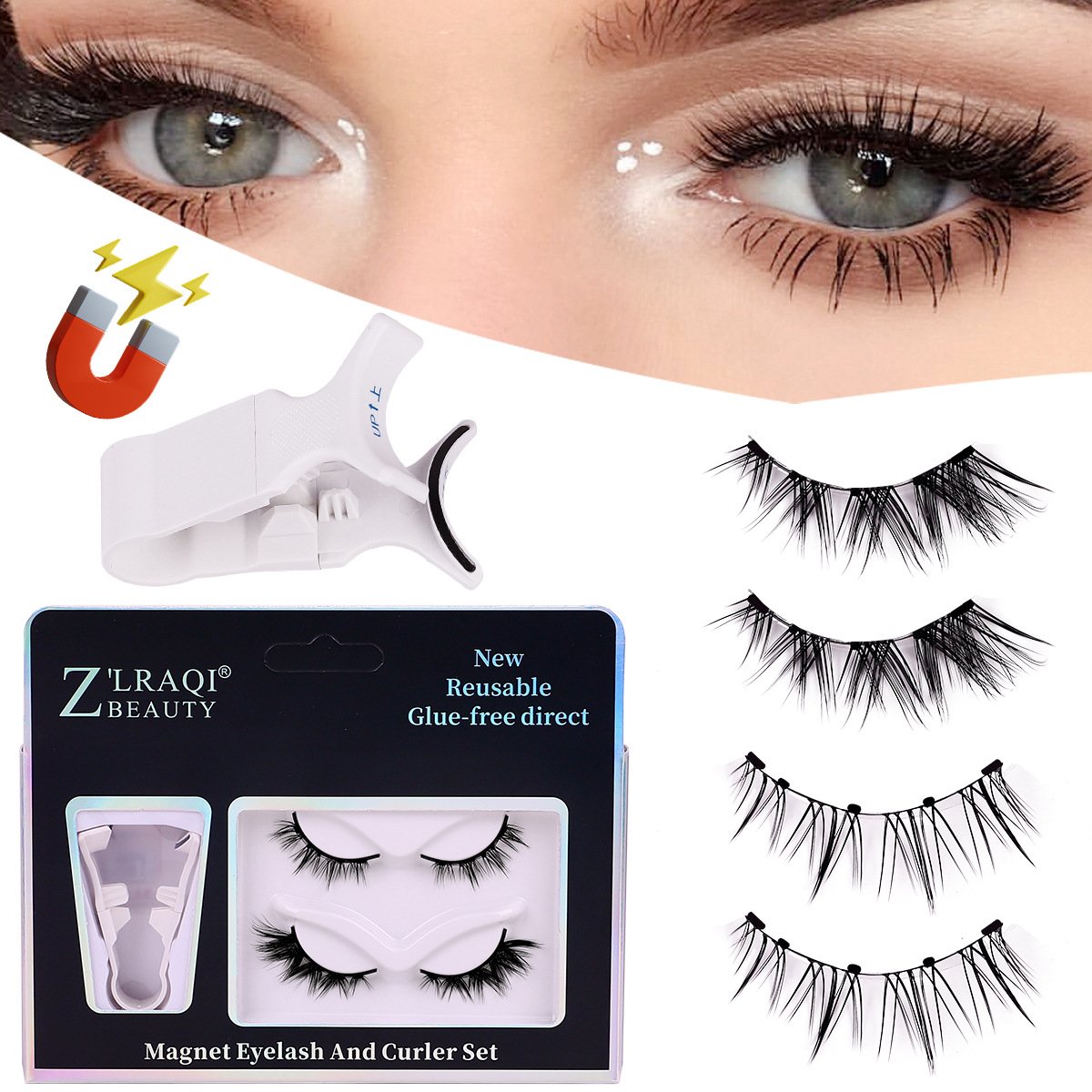 Frendorf | Hochwertige magnetische Wimpern | Einfach, schnell, sicher!