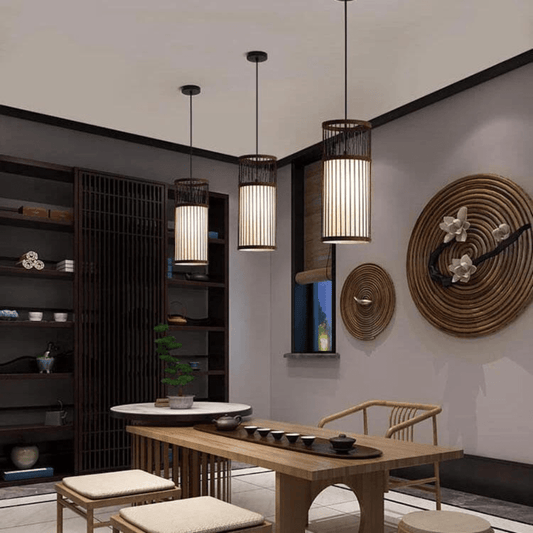 Frendorf | Beleuchten Sie Ihren Raum mit dem zeitlosen Charme des gewebten Pendels