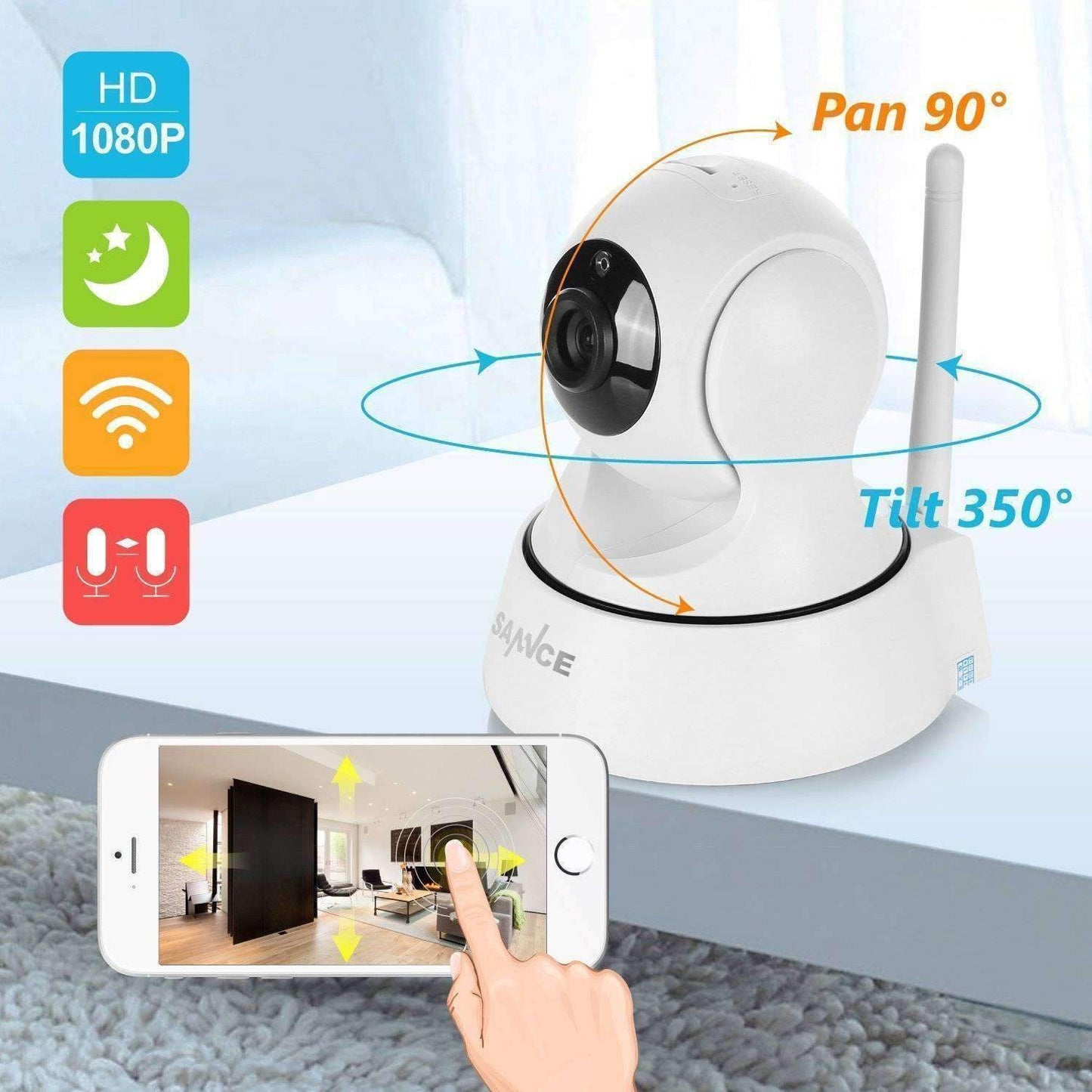Frendorf | 1080P HD Drahtlose Wi-Fi Smart Sicherheits CCTV Kamera